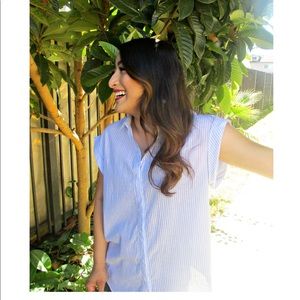 Stripped Button Down Top